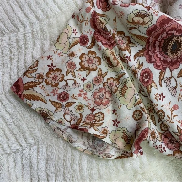 Cotton Pink & White Floral Print Maxi Wrap Dress | M - Picture 2 of 8